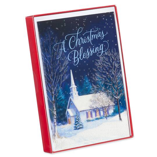 christmas blessing church box of cards michaels christmas blessing church box